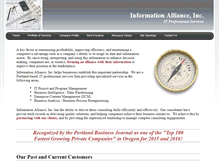 Tablet Screenshot of informationalliance.net